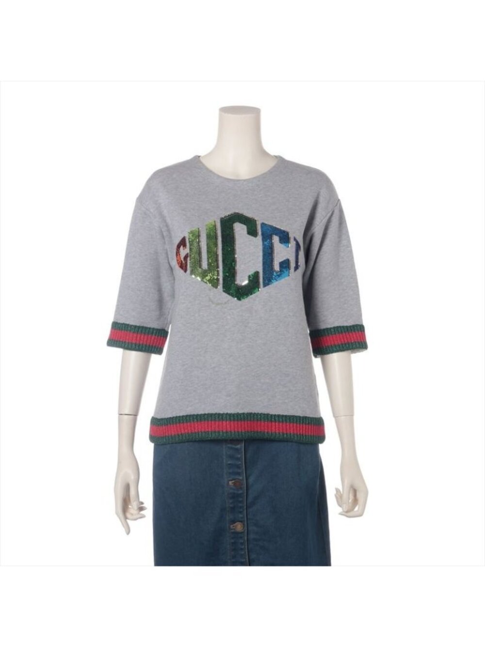Gucci Cotton Trainers Kids 12 Grey